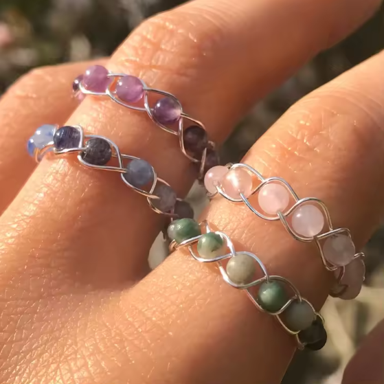 Anillo Cuarzo Rosa – Amor y Armonía