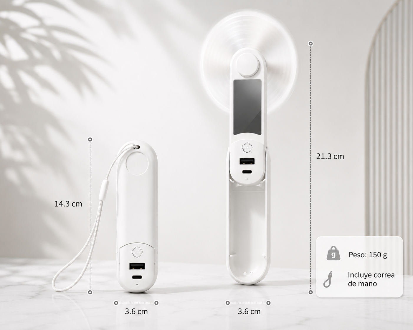 Ventilador Portátil Multifunción 5 en 1
