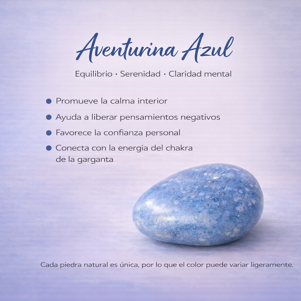 Anillo Aventurina Azul – Confianza y Calma