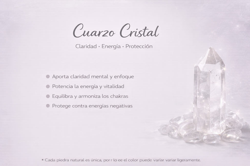 Anillo Cuarzo Cristal – Energía y Claridad