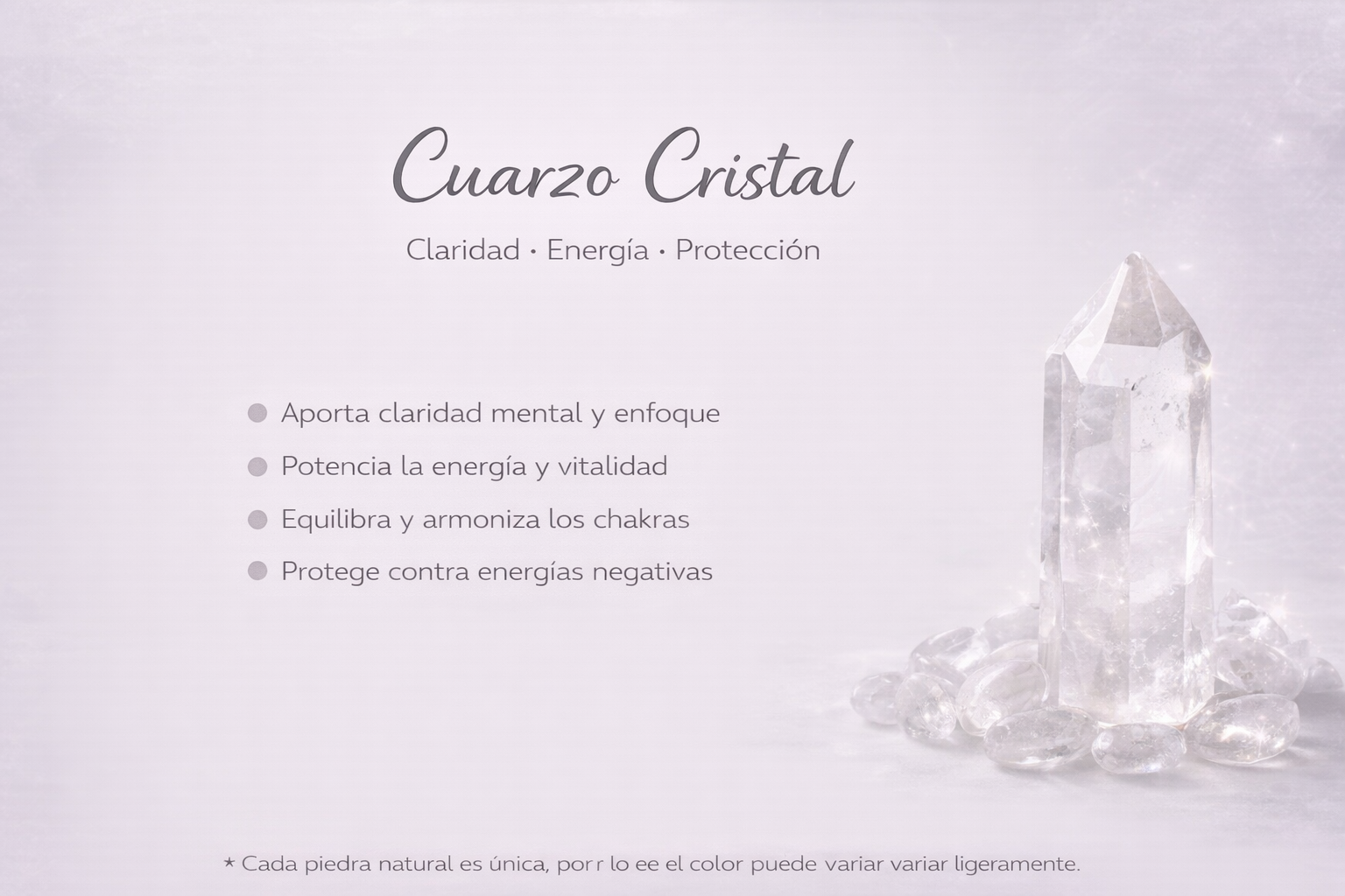Anillo Cuarzo Cristal – Energía y Claridad
