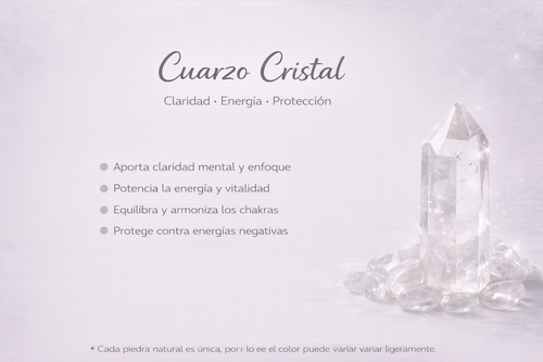 Anillo Cuarzo Cristal – Energía y Claridad