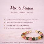 Anillo Mix de Piedras – Equilibrio, Energía y Armonía